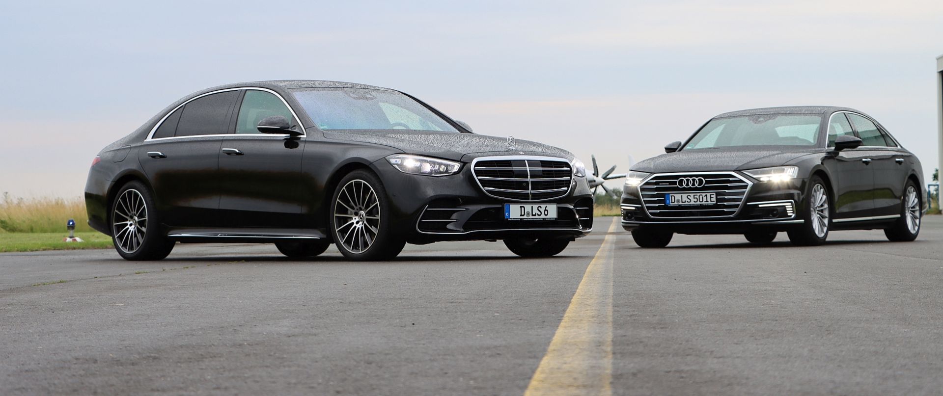 Two limousines.